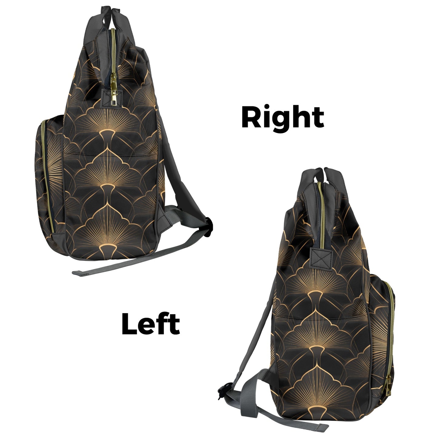 Gilded Empire Noir - Premium Multi-Function Travel Backpack