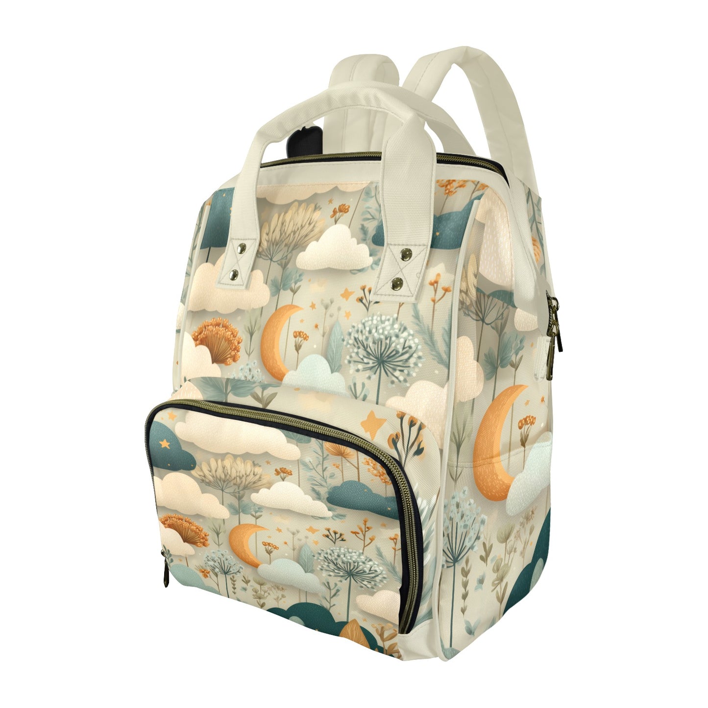 Whimsical Celestial Sky & Nature - Premium Large Capacity Travel Diaper Backpack