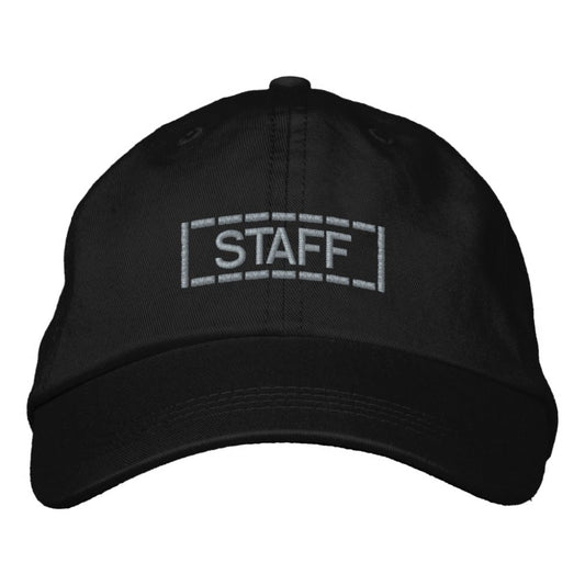 Modern Industrial Dashed Box Logo Custom Text Embroidered Dad Hat